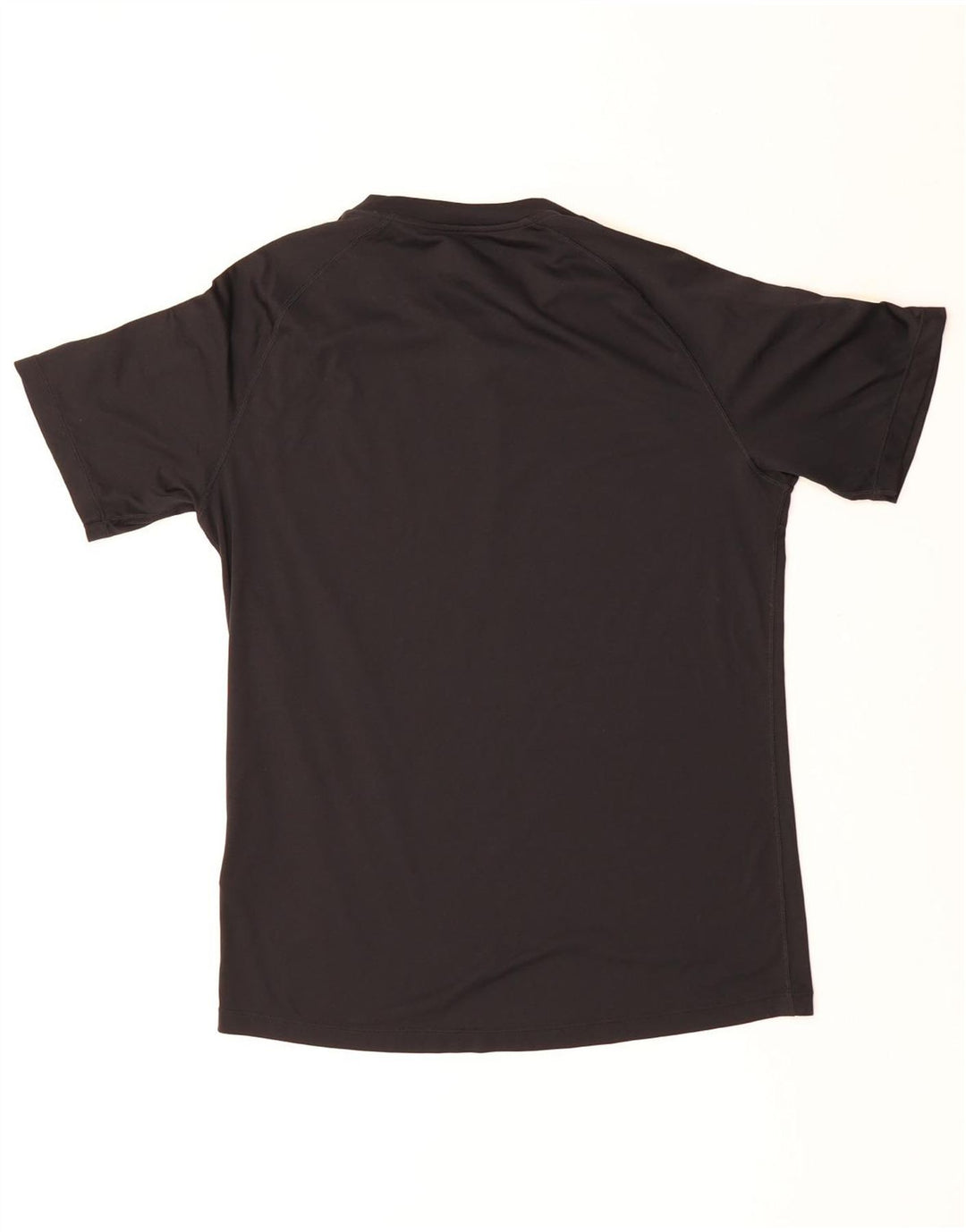 Camiseta masculina ASICS Top médio preto colorblock poliéster