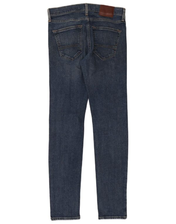 Hollister Mens Super Skinny Jeans W30 L32 Azul Algodão