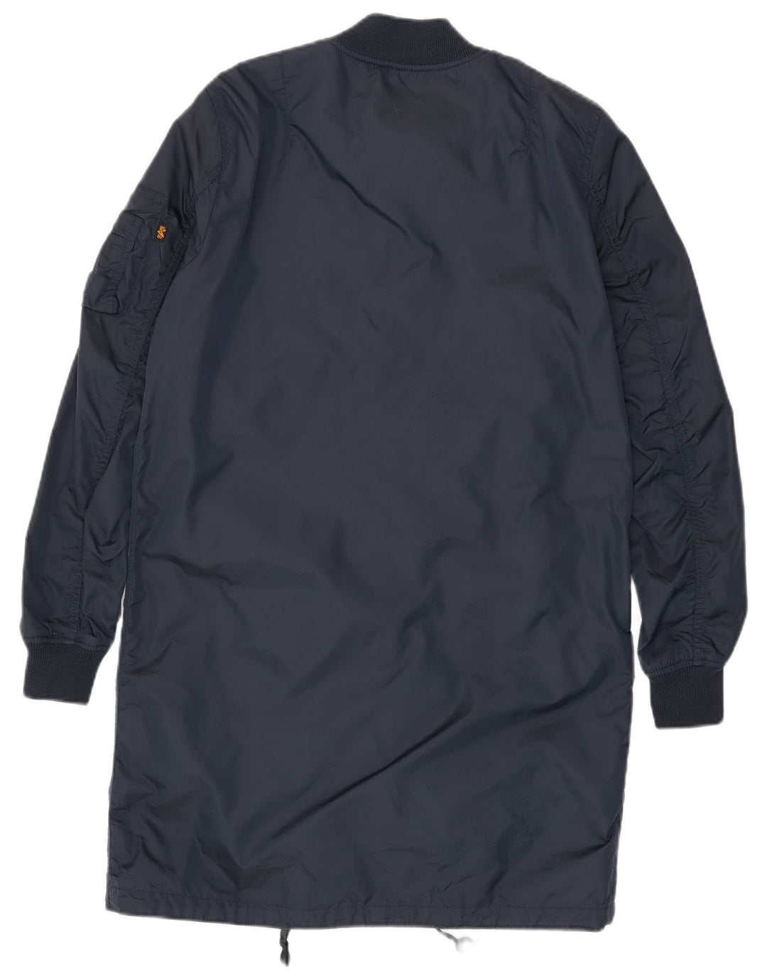 Sobretudo masculino Alpha Industries UK 38 médio azul marinho nylon