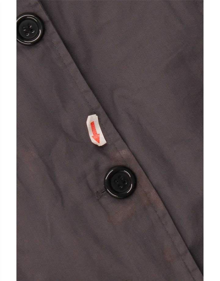 Trench coat feminino de grandes dimensões Barbour UK 10 poliéster azul marinho pequeno
