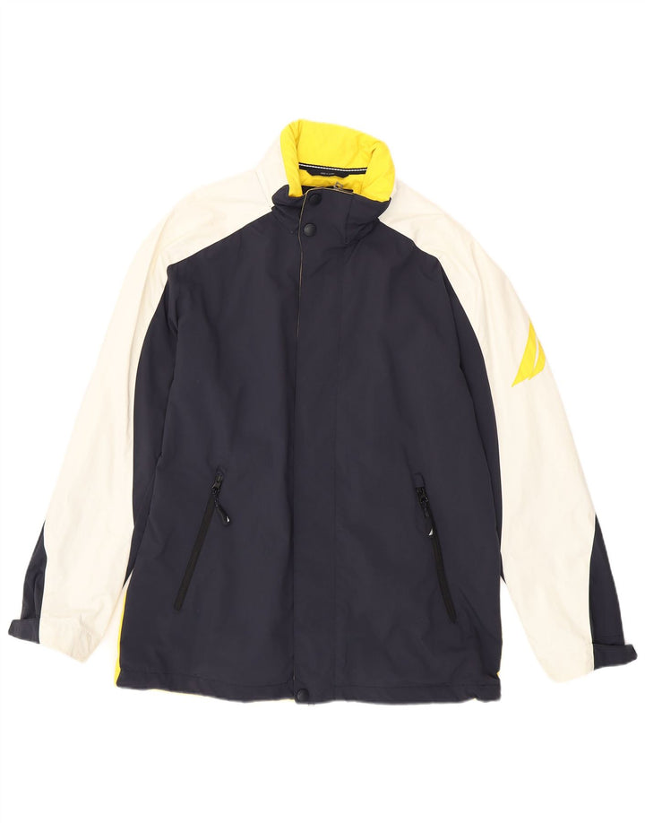 Jaqueta corta-vento masculina NAUTICA Graphic UK 38 médio azul marinho colorblock