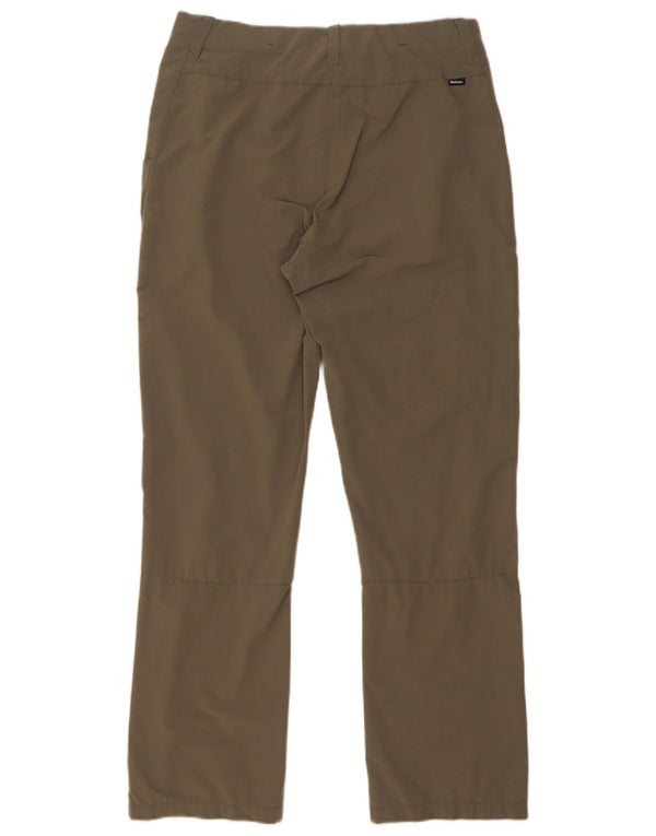 Rohan Calça feminina casual para caminhada UK 10 pequena W30 L29 cáqui poliamida