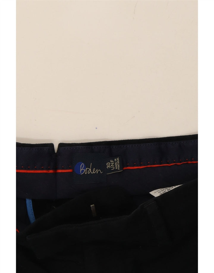 BODEN Womens Straight Chino Trousers W30 L28 Navy Blue Cotton Vintage Boden and Second-Hand Boden from Messina Hembry 