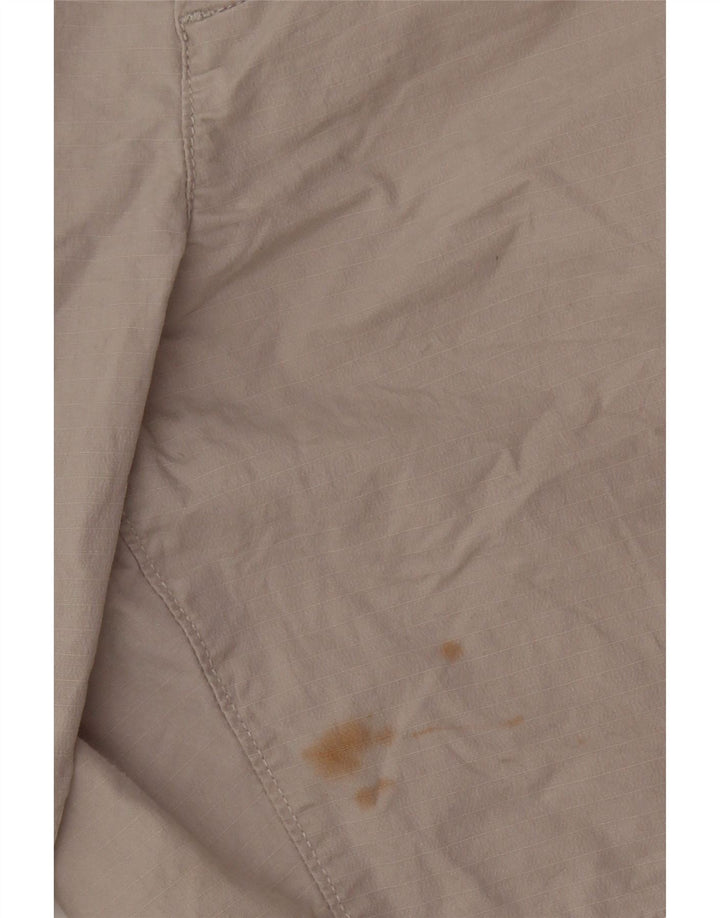 Shorts cargo feminino EDDIE BAUER US 16 2XL W38 algodão cinza