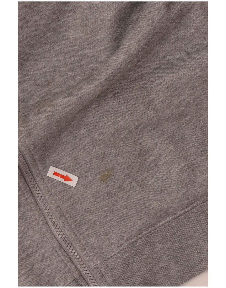 Fila Womens Loose Fit Tracksuit Top Jacket UK 14 Médio Cinza Poliéster