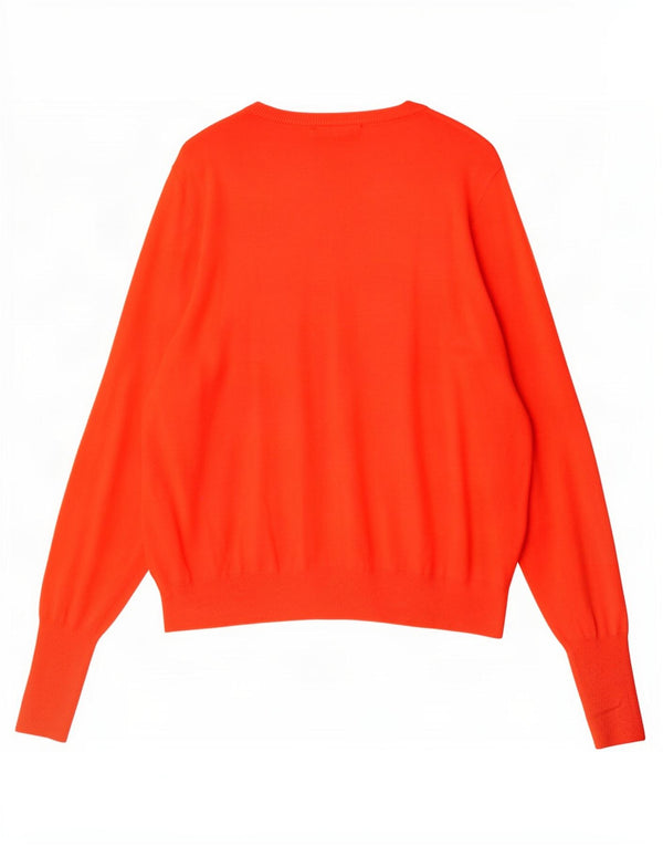 Suéter cardigã feminino Marks & Spencer UK 18 XL laranja