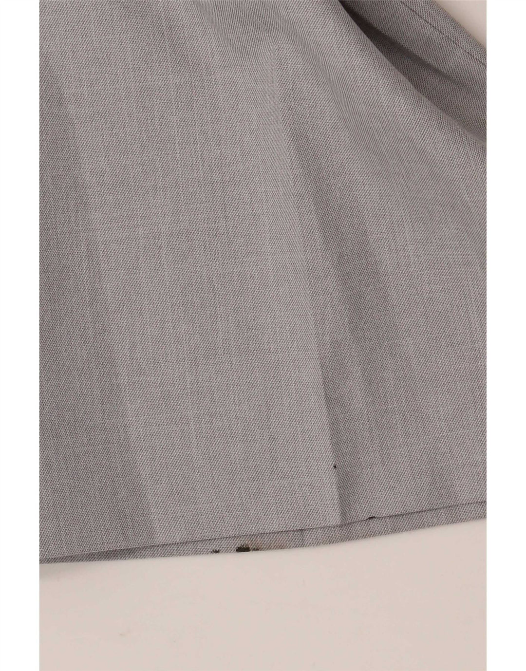 Calça masculina de terno reto Marks & Spencer W42 L29 poliéster cinza