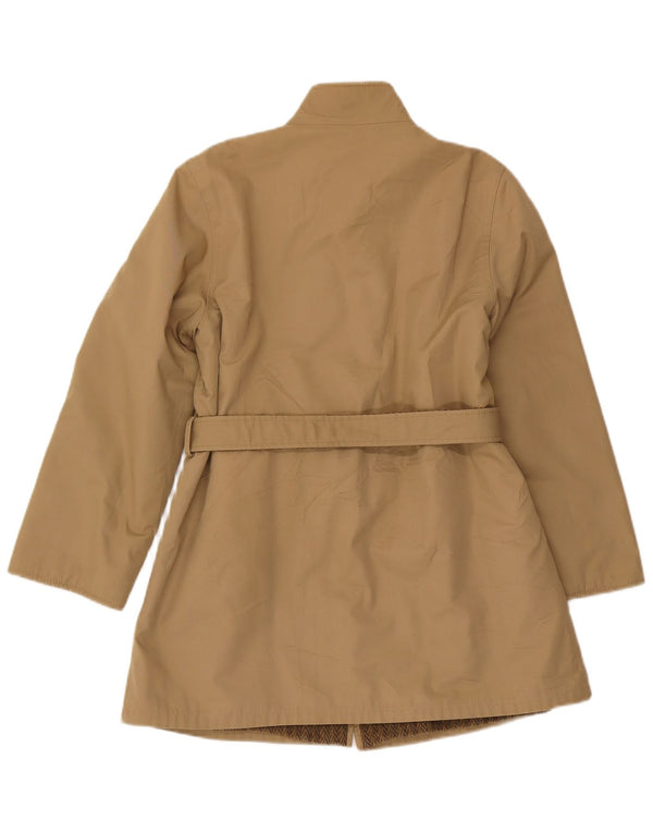 Sobretudo reversível feminino vintage IT 42 médio cáqui