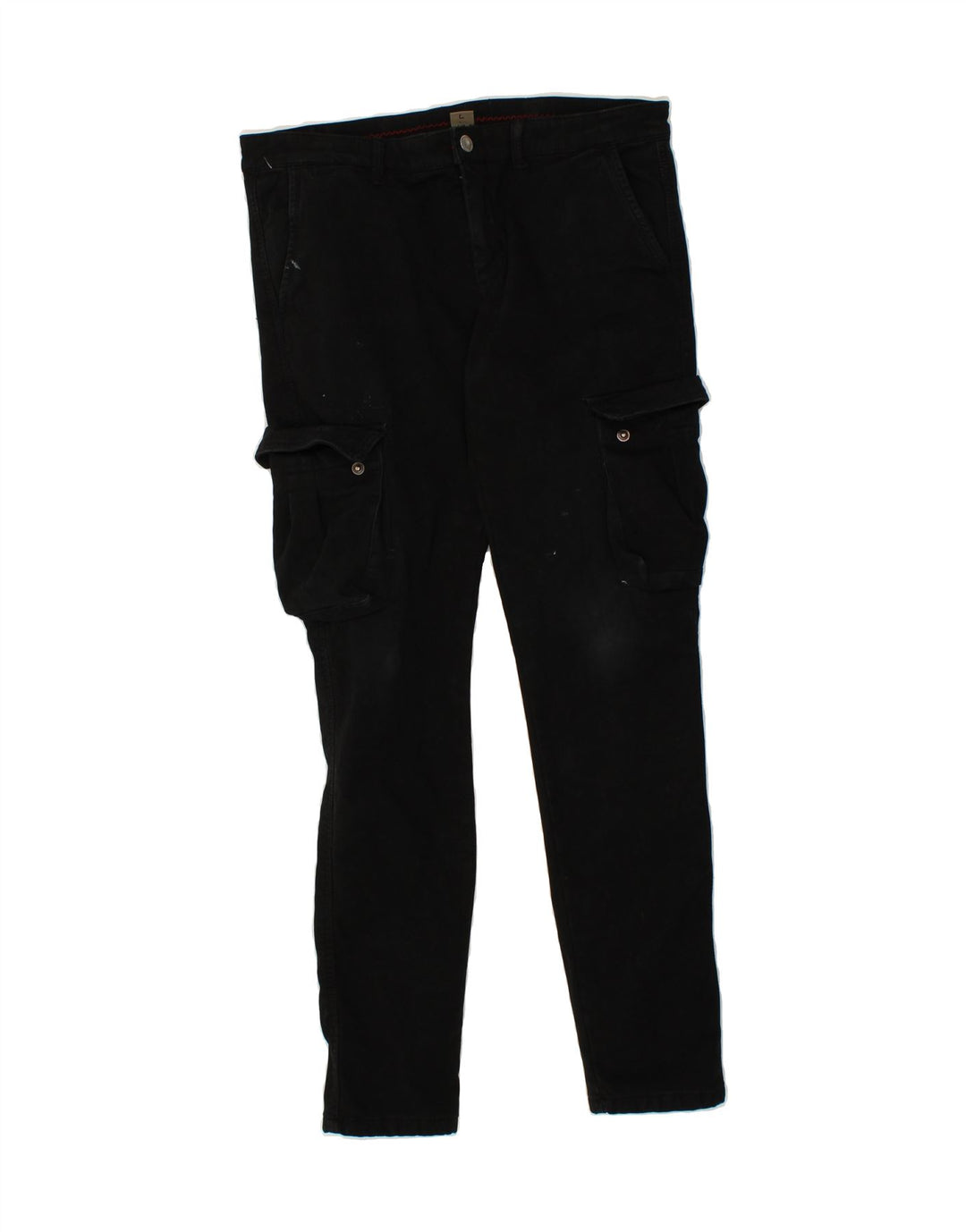 J.SETTE Womens Slim Cargo Trousers IT 50 XL W36 L32 Black Cotton Vintage J.Sette and Second-Hand J.Sette from Messina Hembry 