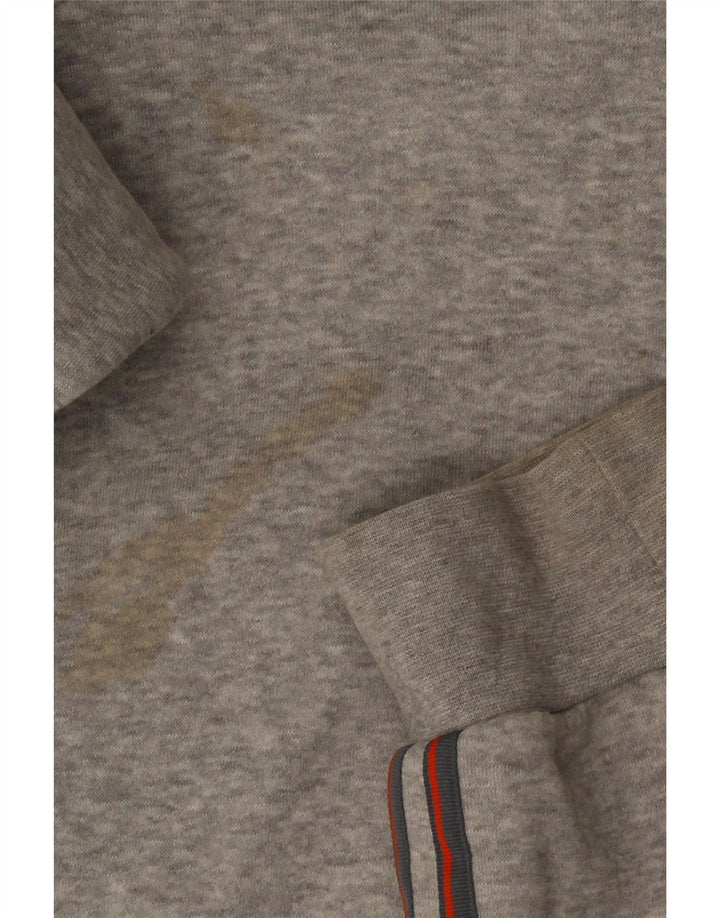 Adidas Mens Hoodie Jumper Médio Cinza Algodão