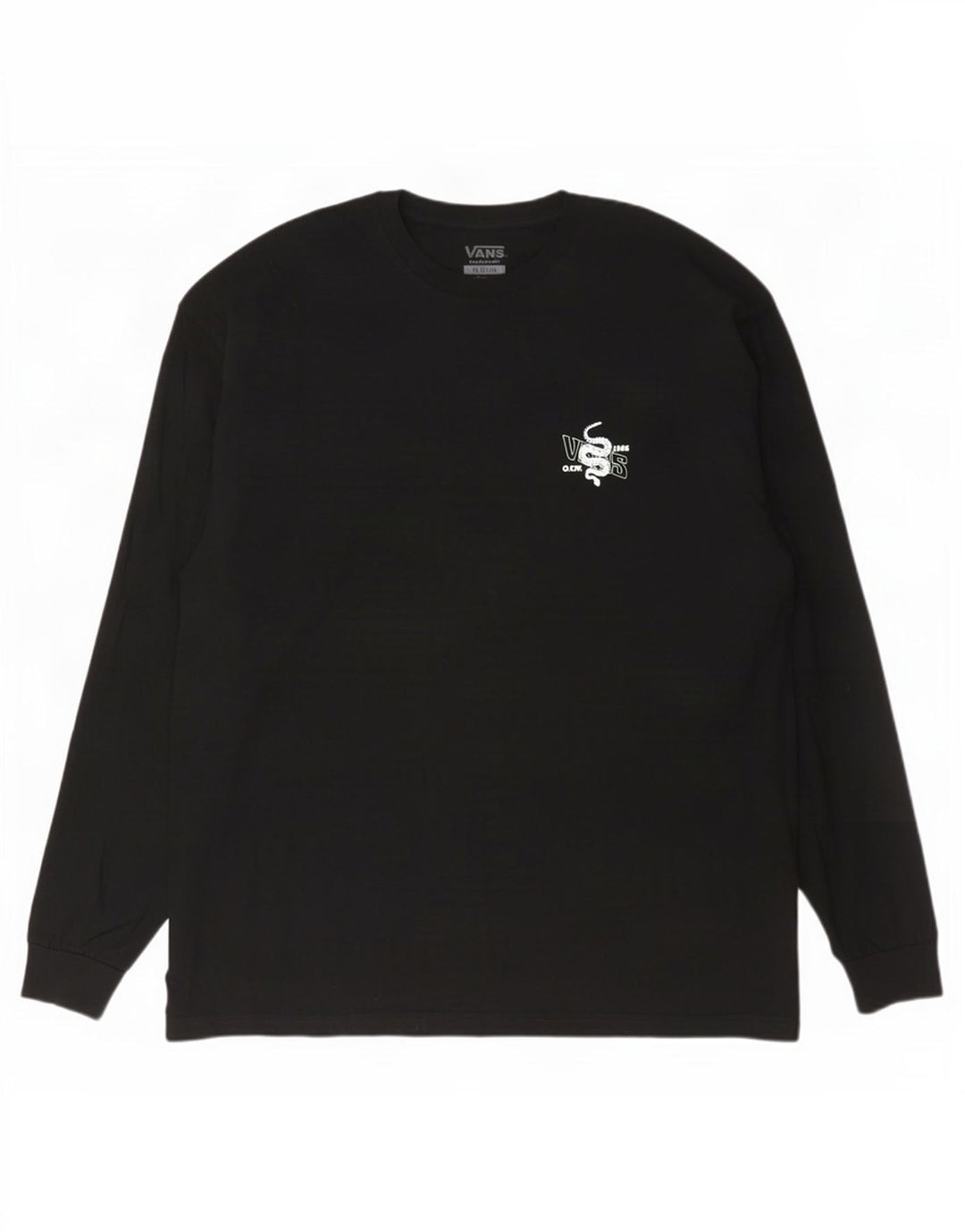 Vans Masculino Classic Fit Graphic Top Manga Longa 2XL Algodão Preto