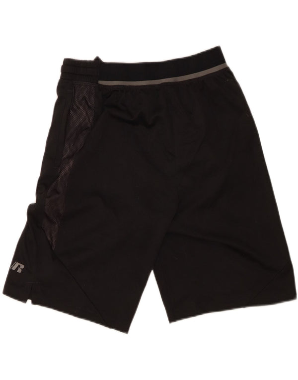 Shorts esportivos Russell Athletic Boys 15-16 anos 2XL poliéster preto