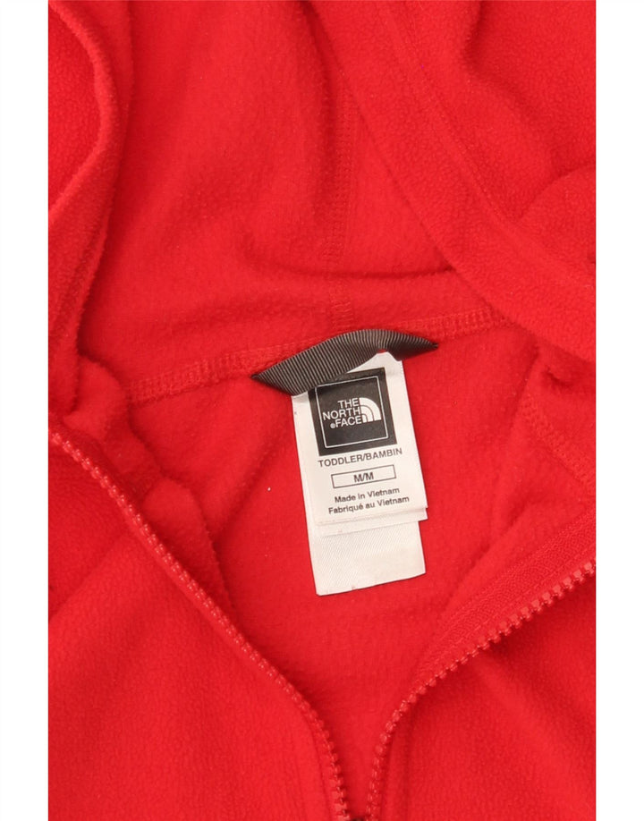 Jaqueta de lã com capuz para meninos THE NORTH FACE 9-10 anos poliéster vermelho médio