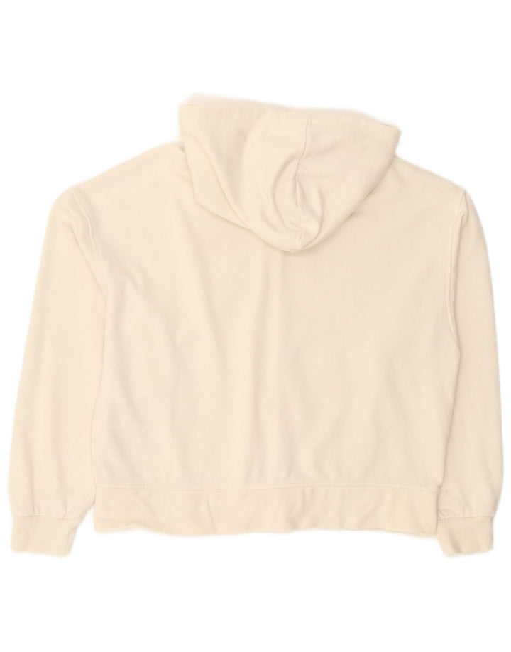 CHAMPION Suéter feminino com capuz e zíper 15-16 anos 2XL algodão branco