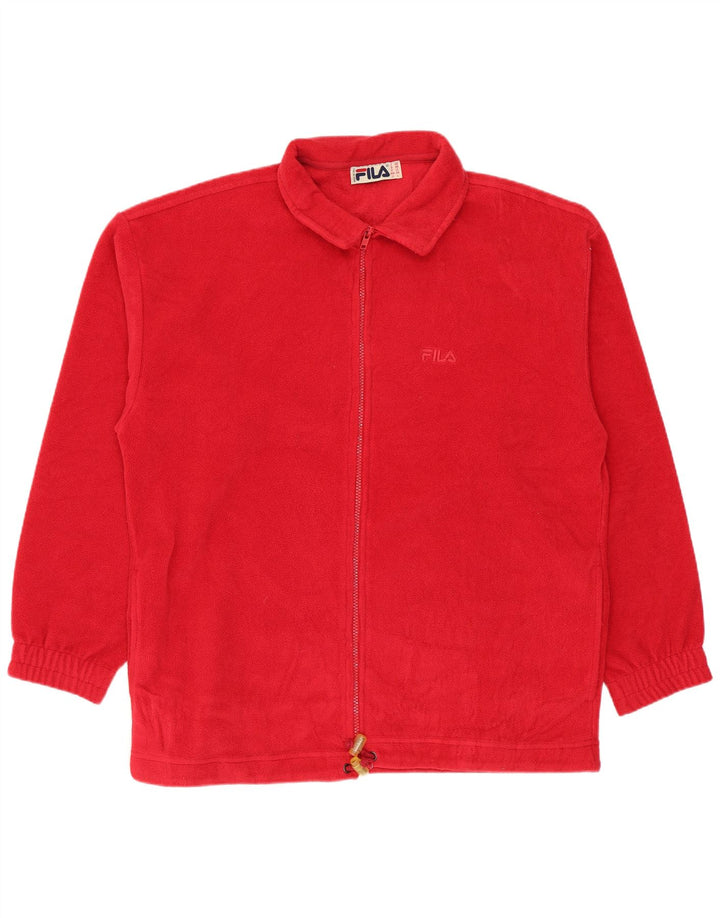 Jaqueta masculina Fila Fleece IT 48 médio vermelho