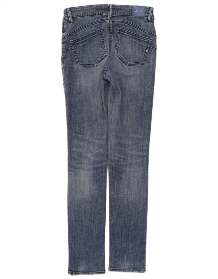 Gas Womens Slim Jeans W26 L30 Azul Algodão