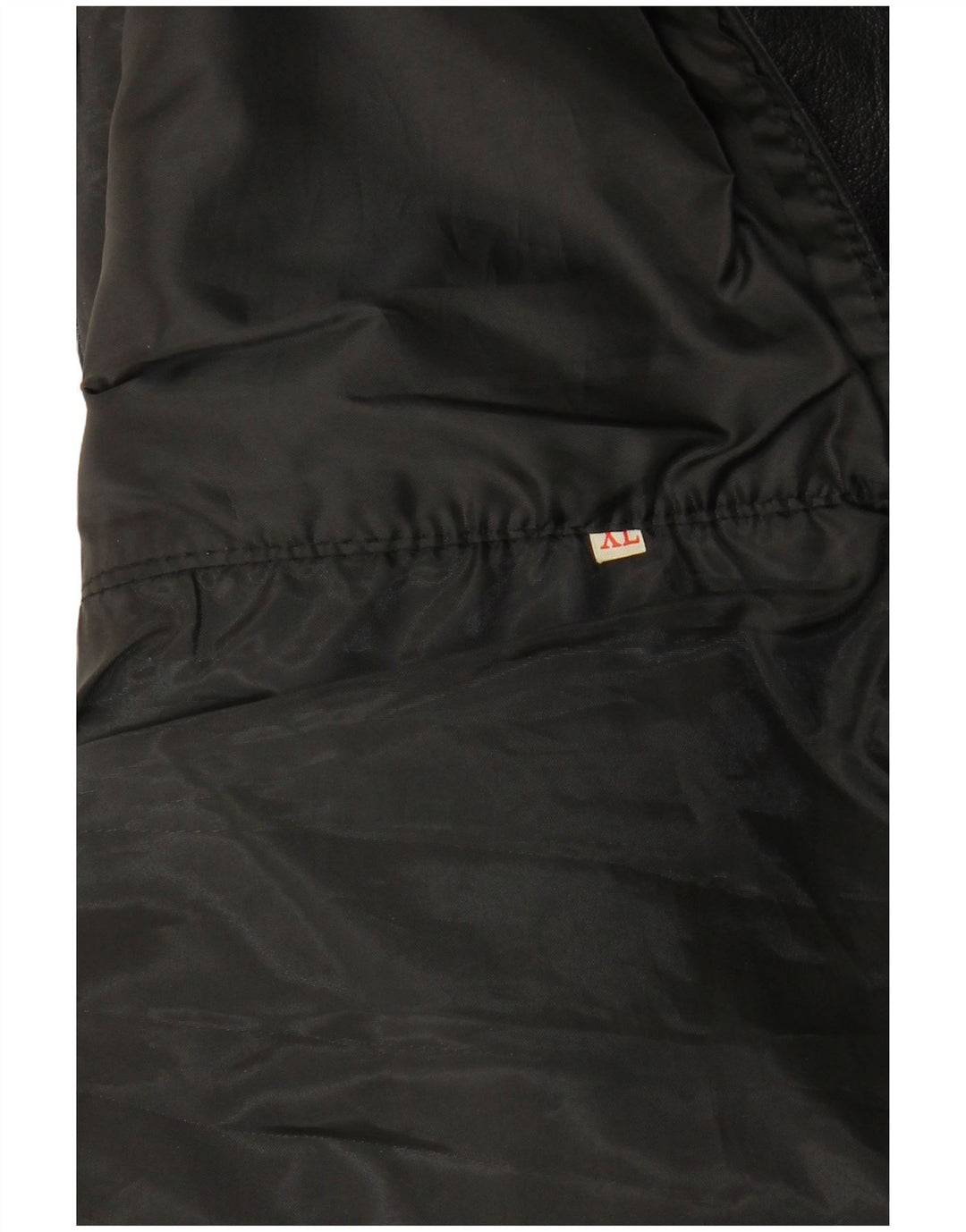 Colete de couro masculino VINTAGE XL preto