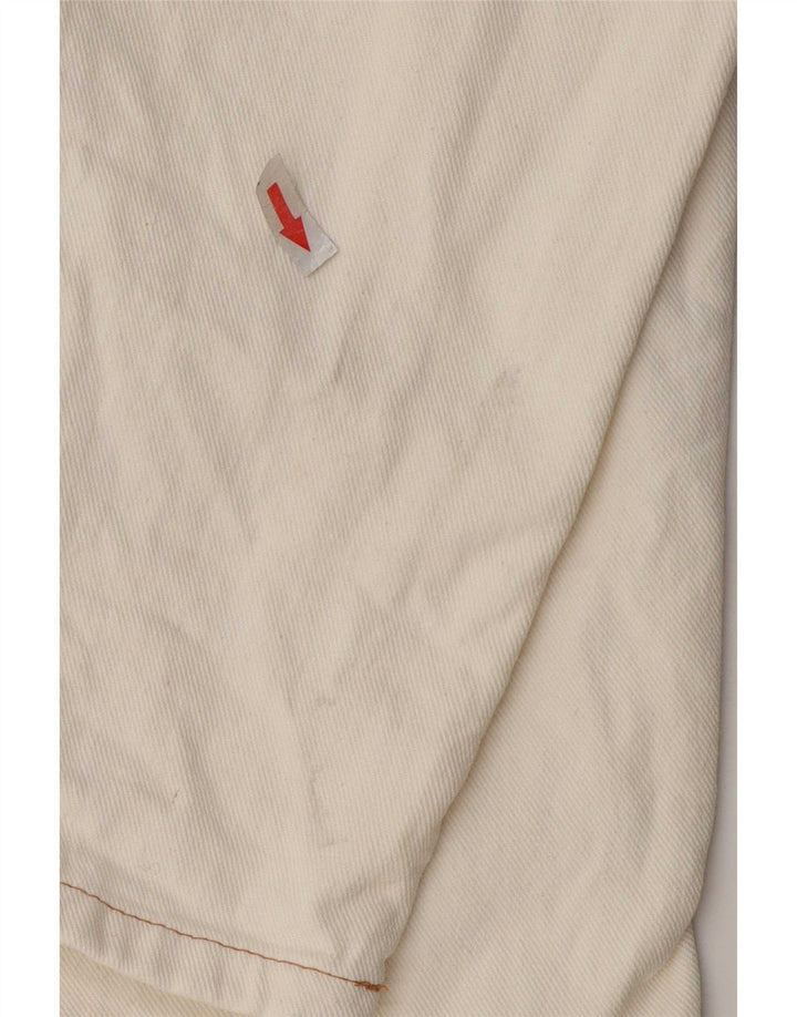Genesis Mens Straight Jeans W30 L30 Off White