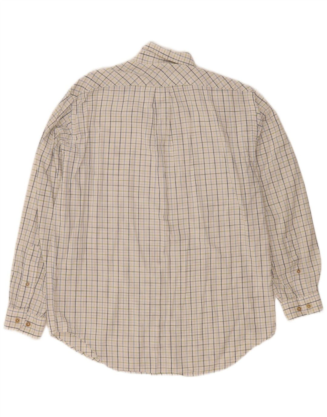 Camisa masculina Marlboro Classics médio branco xadrez algodão