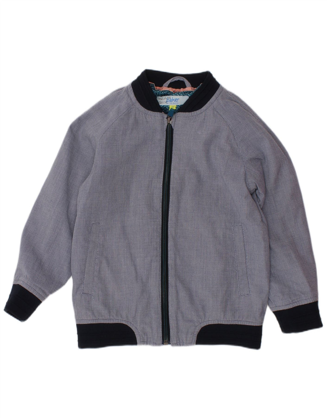 Jaqueta bomber masculina TED BAKER 4-5 anos azul marinho algodão colorblock