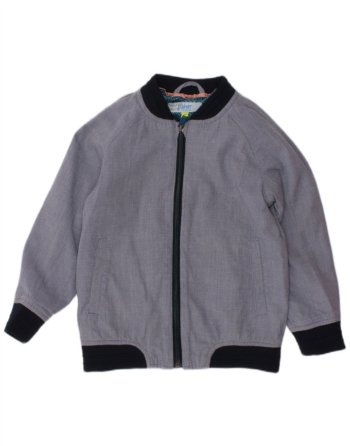 Jaqueta bomber masculina TED BAKER 4-5 anos azul marinho algodão colorblock