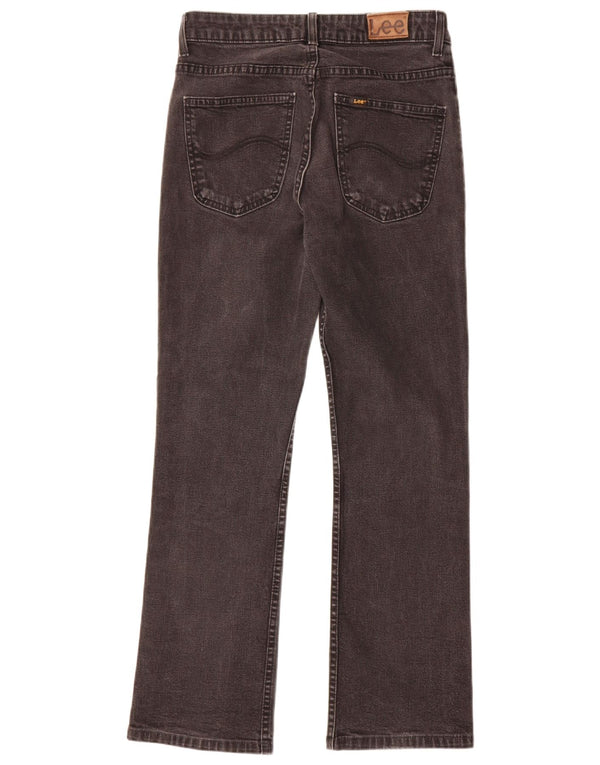 Lee Womens Cameron Straight Jeans W30 L28 Algodão Preto