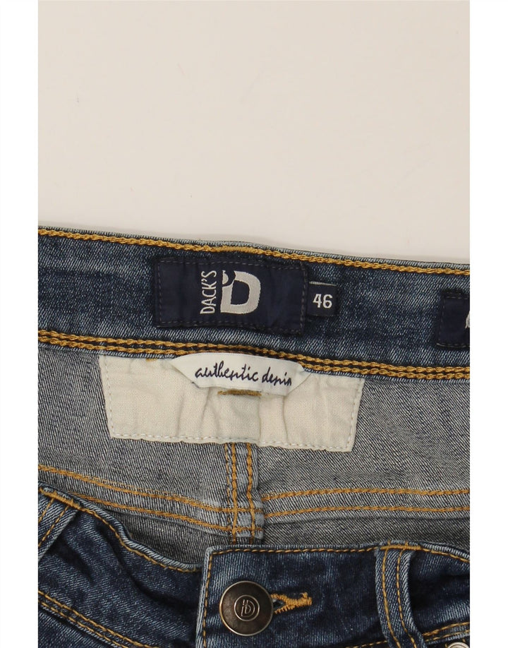 DACK'S Mens Regular Fit Straight Jeans IT 46 Small W30 L29 Blue Cotton Vintage Dack's and Second-Hand Dack's from Messina Hembry 