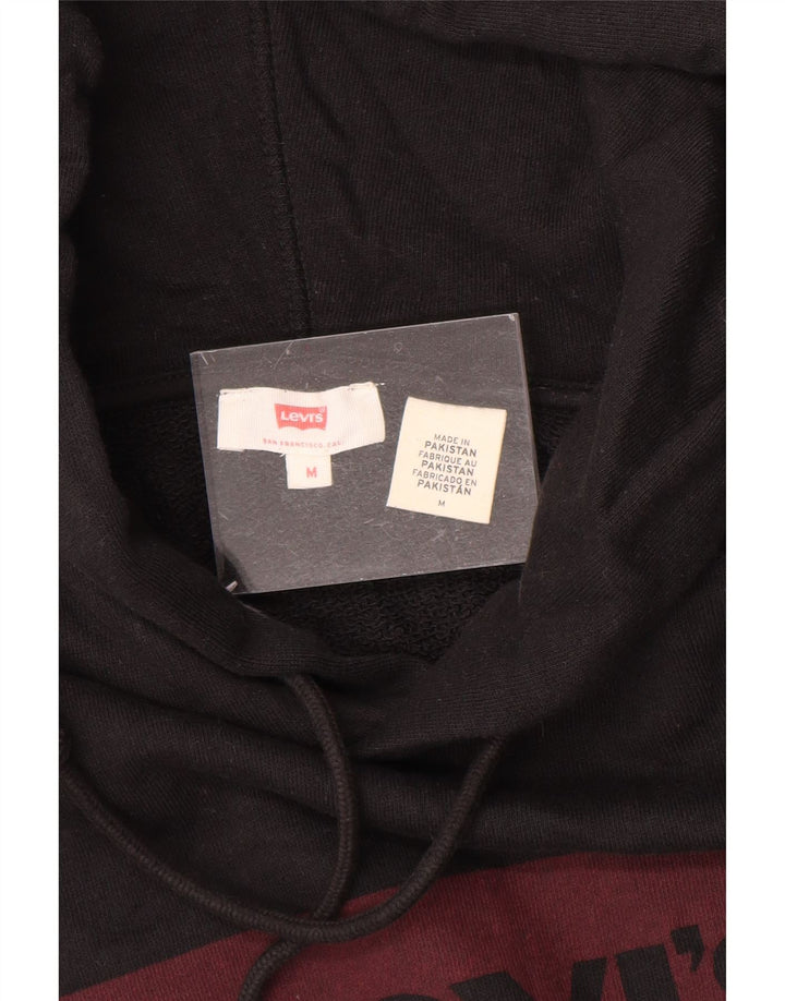 Suéter com capuz gráfico masculino LEVI'S médio preto