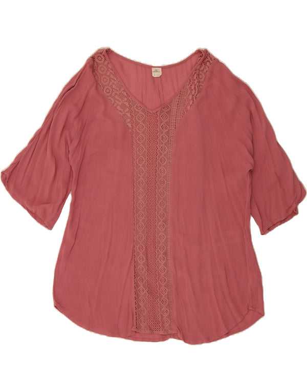 Blusa feminina oversized O'NEILL UK 10 pequena viscose rosa