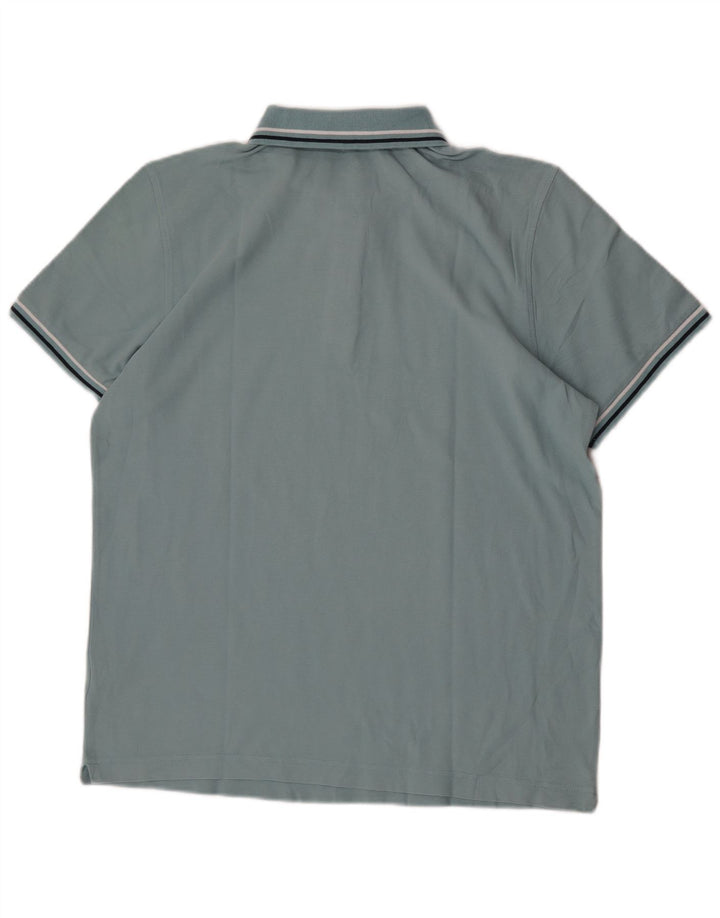 Camisa polo masculina Lotto grande algodão azul