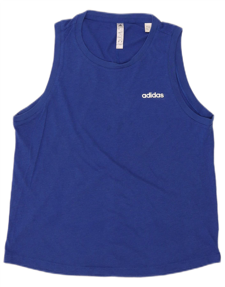 Adidas Mens Aeroready Vest Top UK 38/40 Médio Azul Poliéster