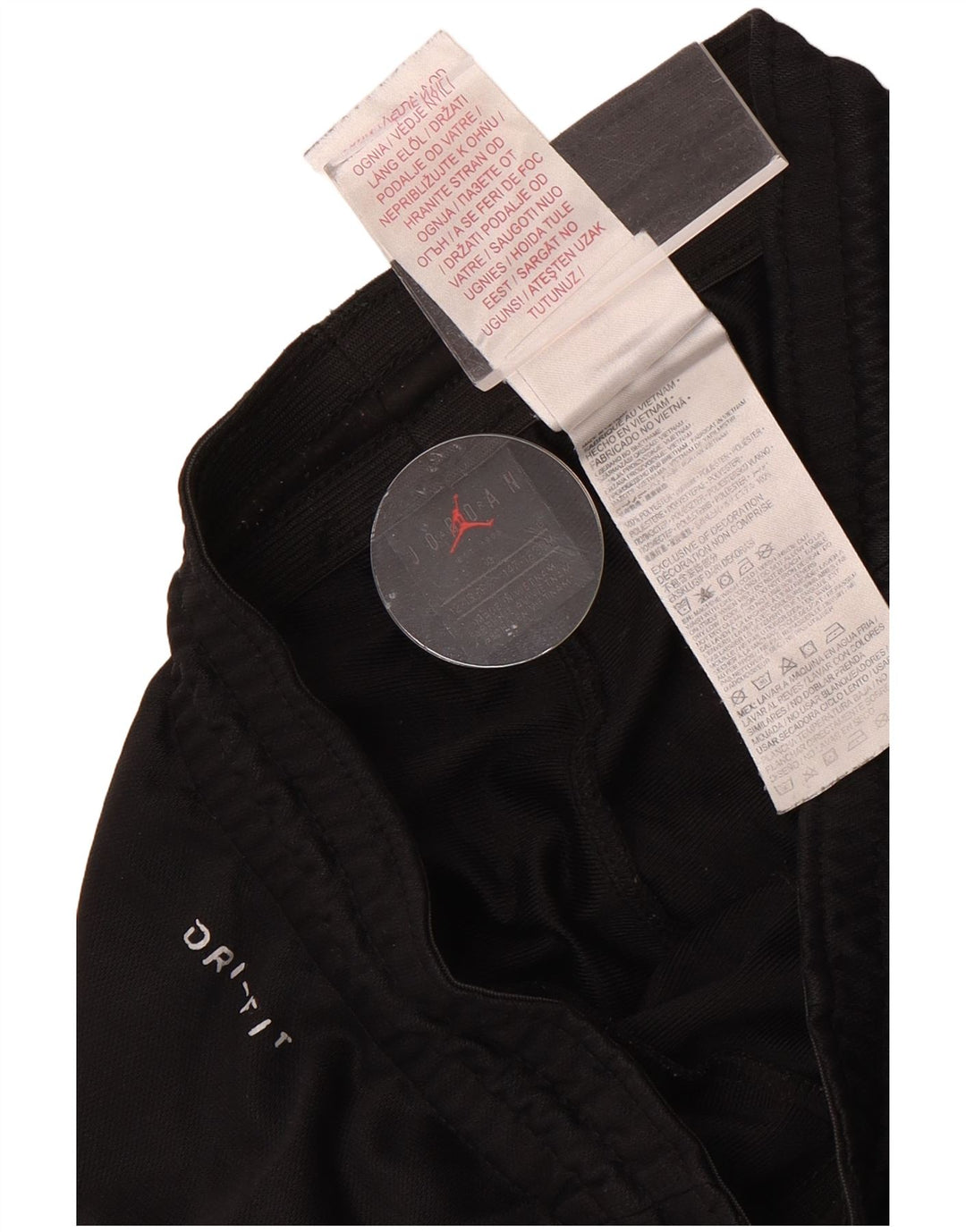 Calça de treino Jordan Boys Dri Fit 12-13 anos grande poliéster preto