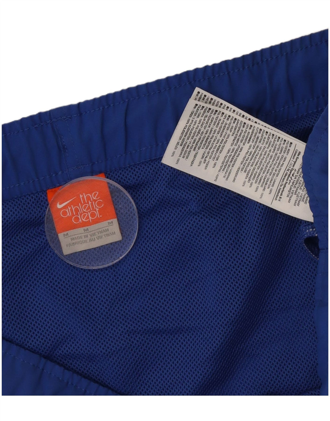 Shorts esportivos gráficos masculinos Nike médio azul colorblock poliéster