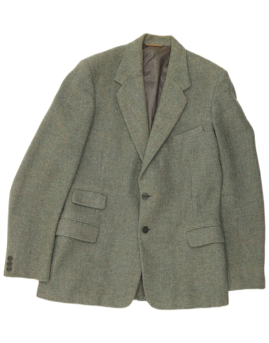 Jaqueta blazer masculina BURTON sob medida com 2 botões Reino Unido 38 lã virgem verde média