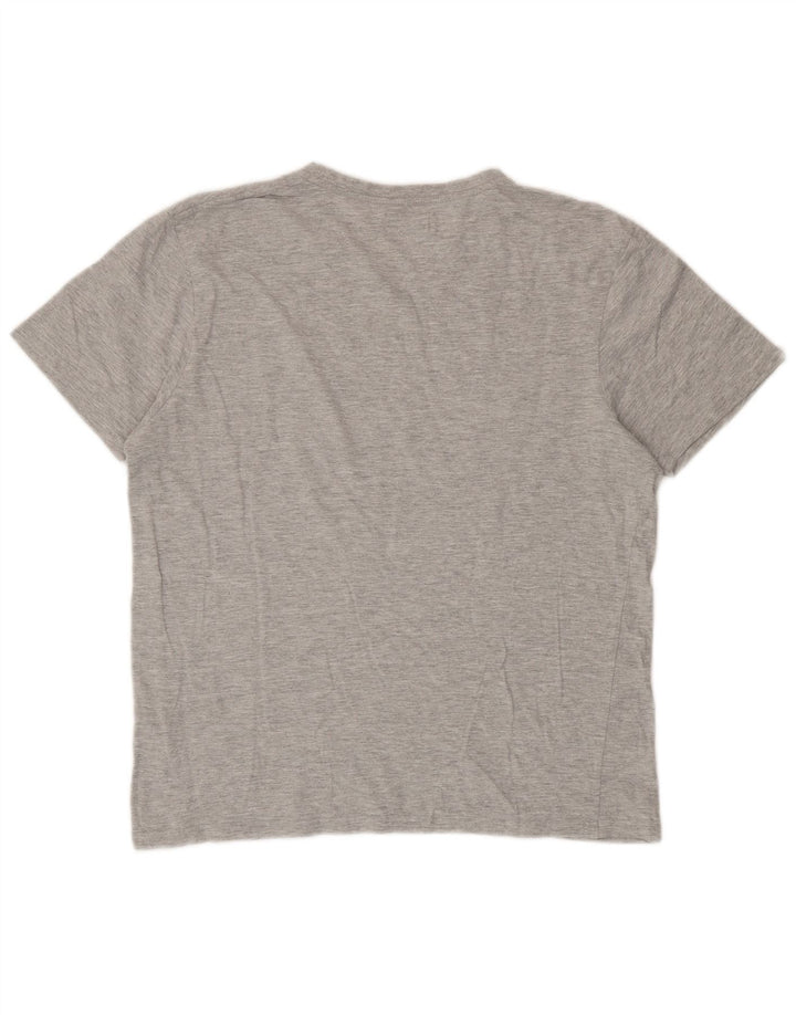 Camiseta masculina Saltrock Top algodão cinza médio