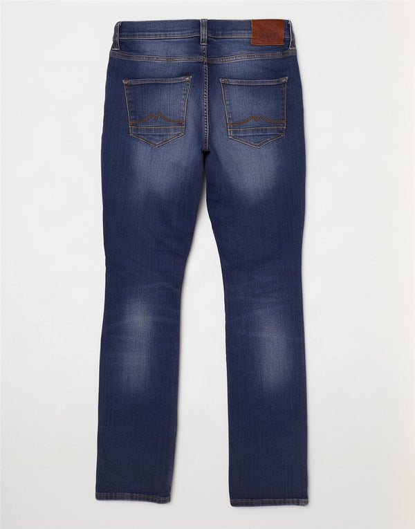 Mustang Mens Vegas Slim Jeans W30 L32 Azul Algodão