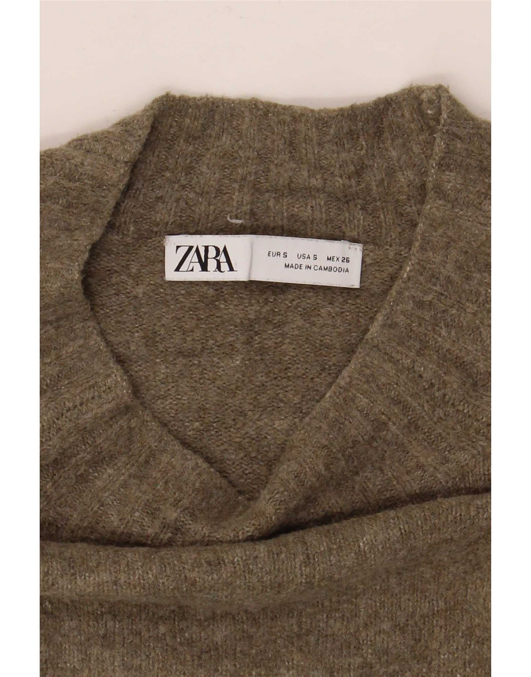 Zara suéter feminino oversized com gola de tartaruga Reino Unido 10 pequeno verde