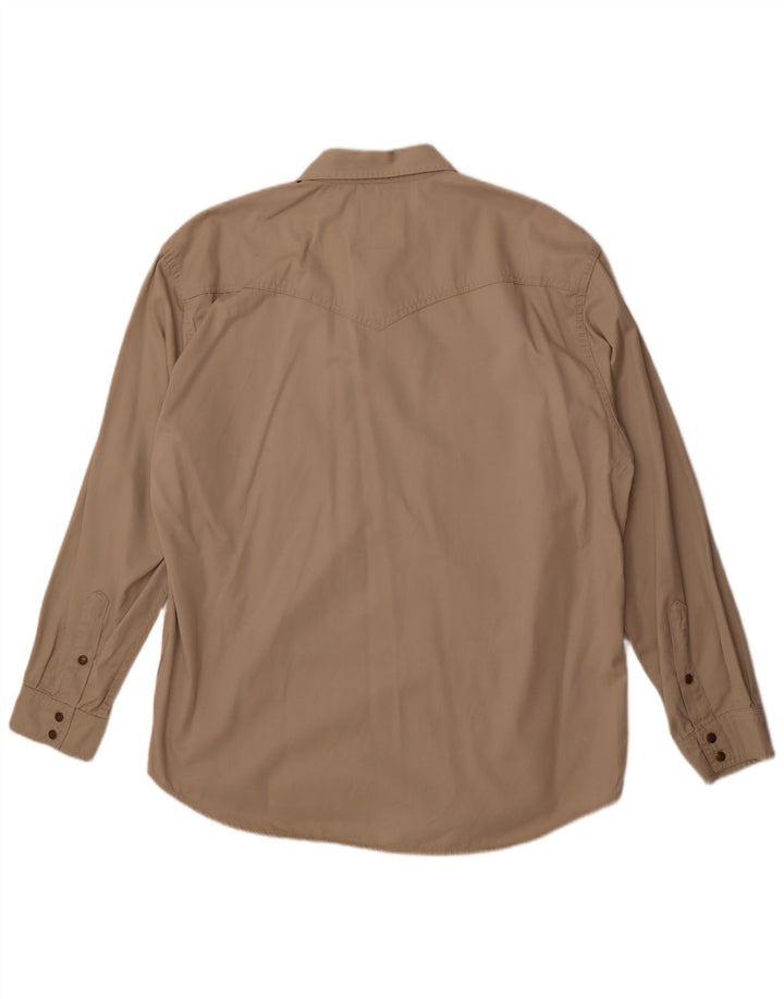 Camisa masculina Wrangler 2XL algodão bege