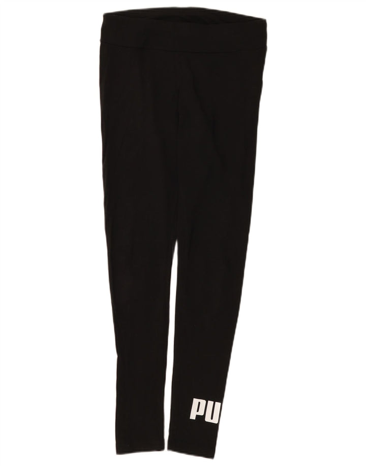 Leggings Puma Feminino UK 8 Pequeno Algodão Preto