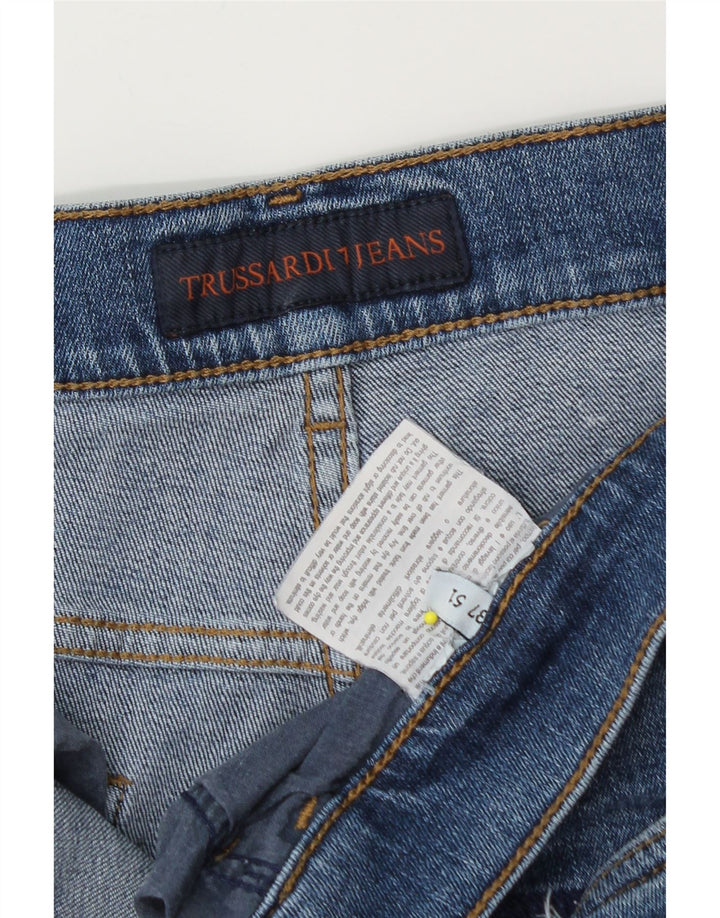 Jeans retos masculinos Trussardi W37 L28 azul