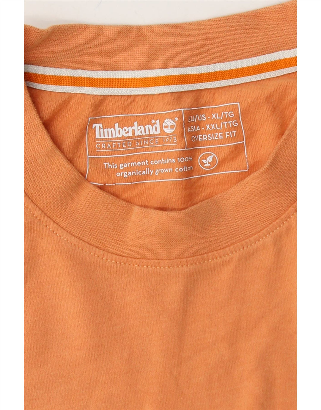 Camiseta masculina oversized gráfica TIMBERLAND XL algodão laranja