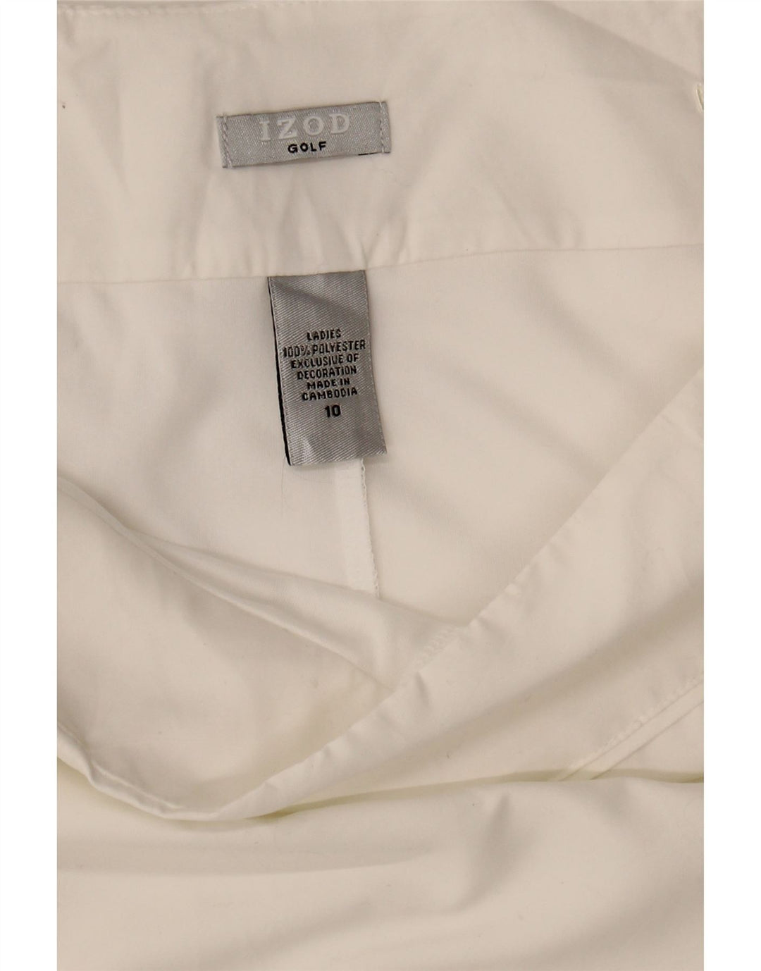 IZOD Womens Mini Skirt US 10 Large W32  White Polyester Vintage Izod and Second-Hand Izod from Messina Hembry 