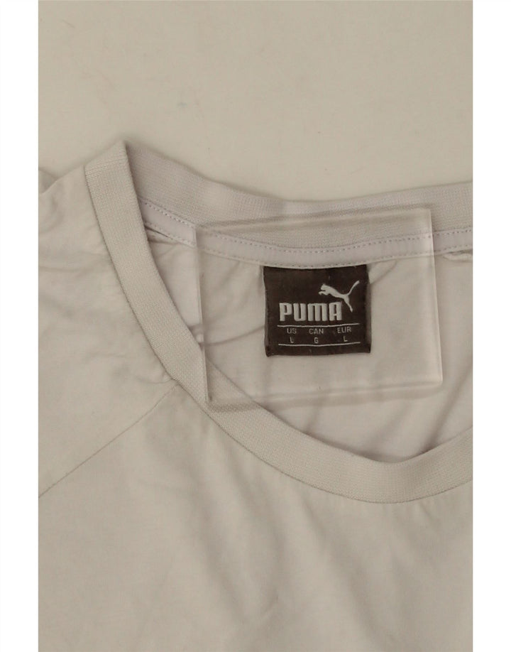 Puma Camiseta Masculina Graphic Top Grande Branco