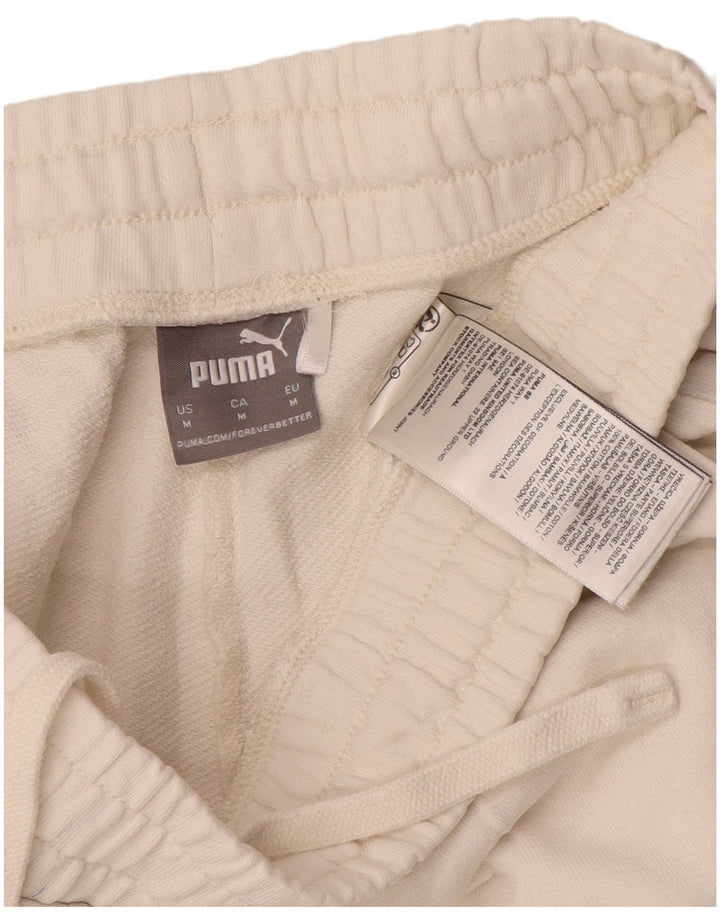 Calça de treino feminina Puma Joggers UK 14 médio algodão branco