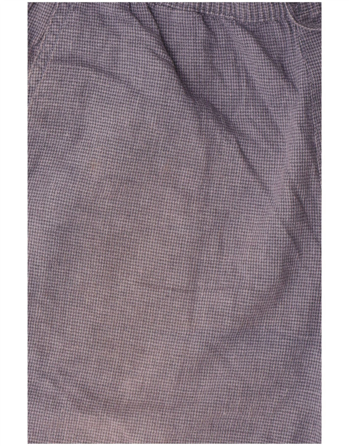 Shorts Chino feminino Abercrombie & Fitch médio W32 azul marinho Houndstooth