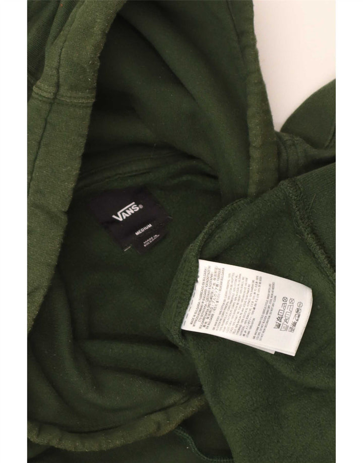 Vans masculino gráfico moletom com capuz verde médio algodão