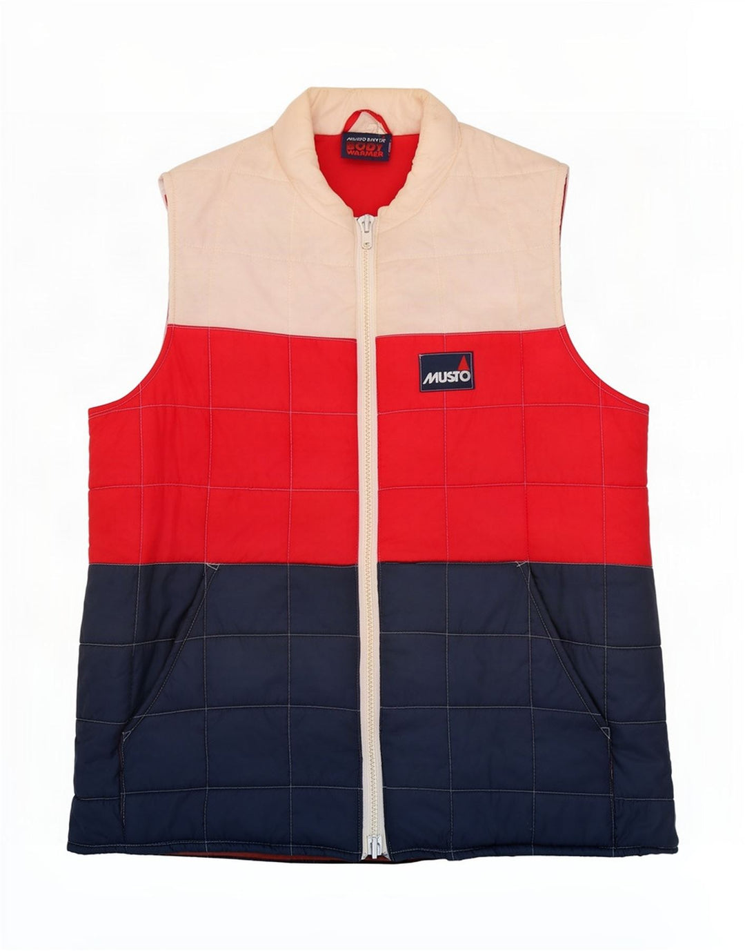 Musto Mens Colete Acolchoado UK 38 Médio Multicolorido Colourblock Nylon