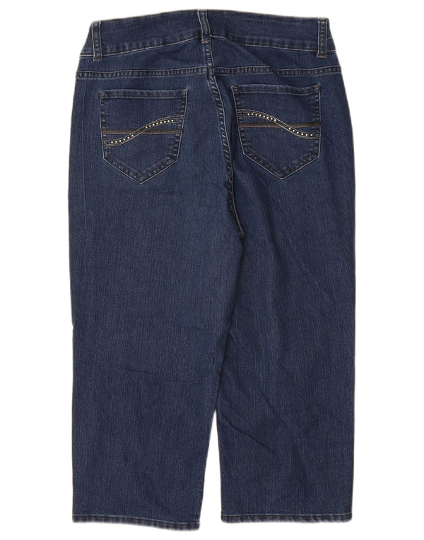 LEE Womens Riders Loose Fit Capri Jeans EUA 8 Médio W28 L18 Algodão Azul