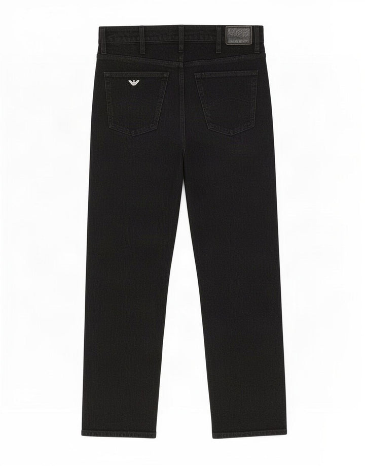 Calça casual reta masculina Armani W36 L32 poliéster preto