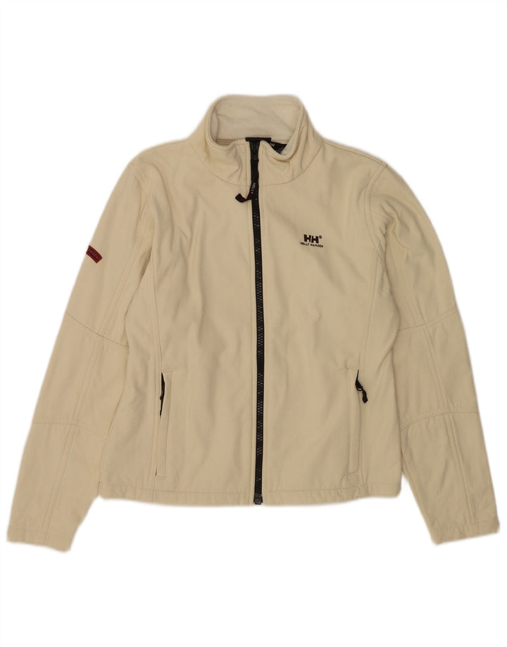 Jaqueta de treino feminina Helly Hansen UK 14 médio bege nylon